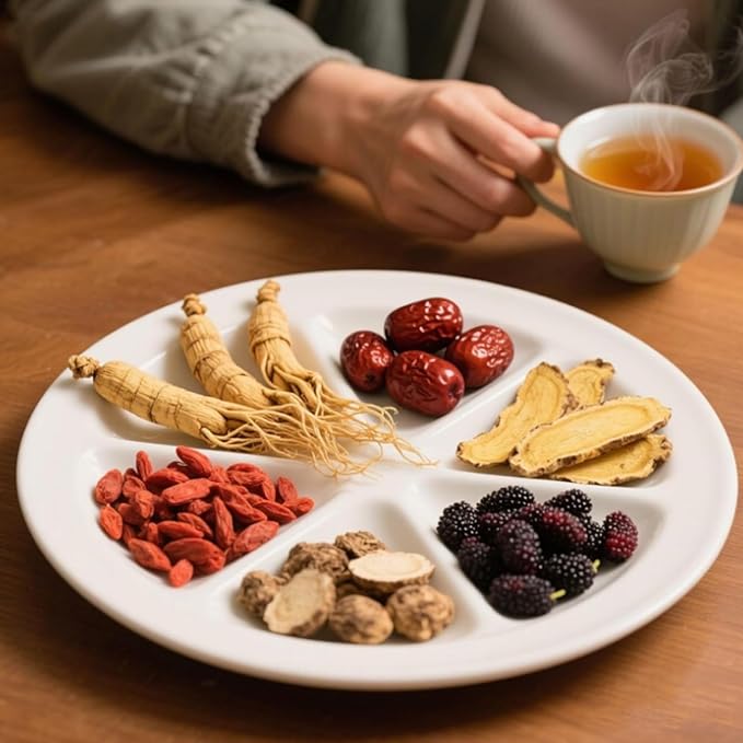 Ginseng &amp Mulberry Herbal TeaKidney Tea Formula Ginseng Six Treasure TeaBagsTreasure Kidney Cleanse and Wolfberry(30pcs)