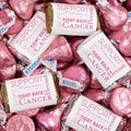 131 Pcs Breast Cancer Awareness Candy Miniatures and Kisses (1.65 lbs approx. 131 Pcs)