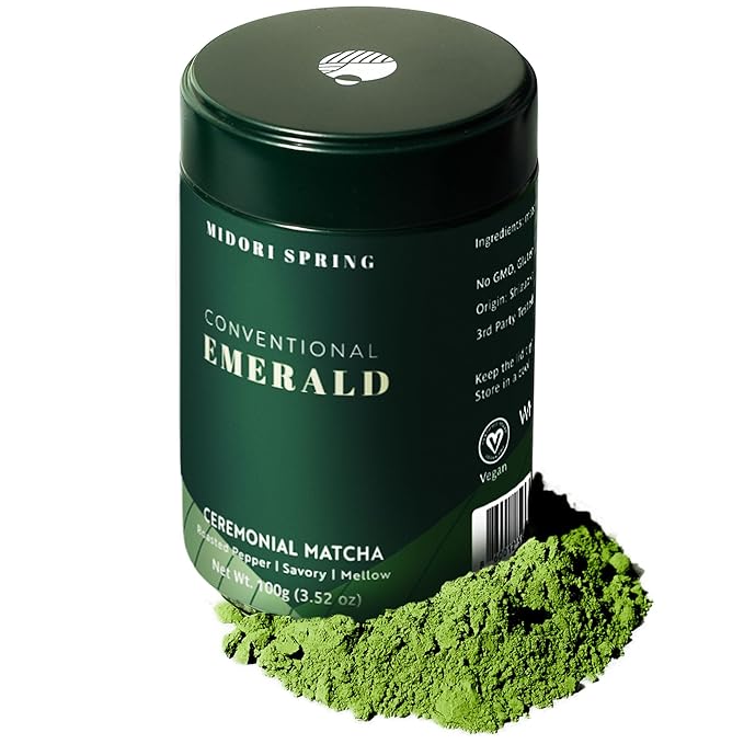 Midori Spring EMERALD - Ceremonial Matcha Premium Conventional Japanese Matcha Powder 100g