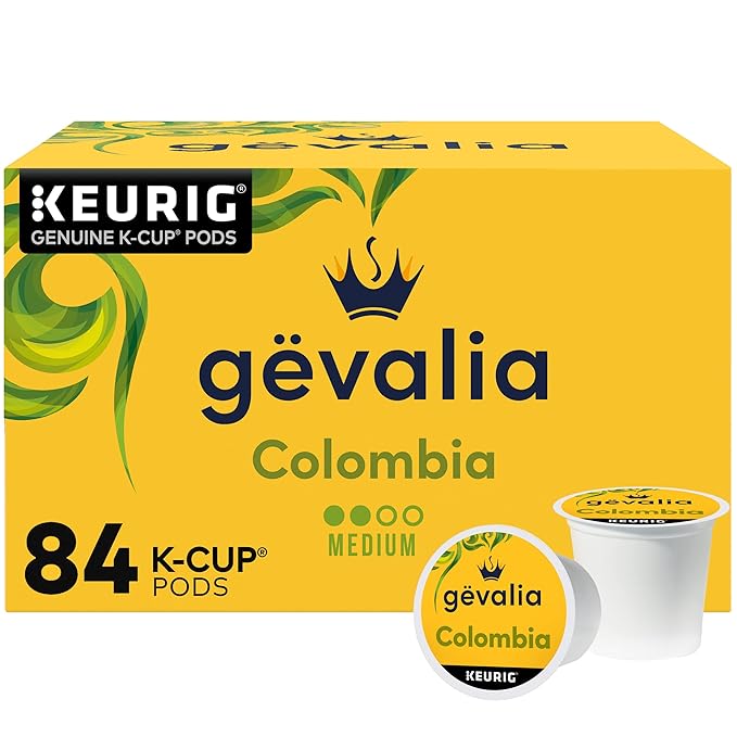 Gevalia Colombia K-Cup Coffee Pods for a Keto and Low Carb Lifestyle 84 ct Box