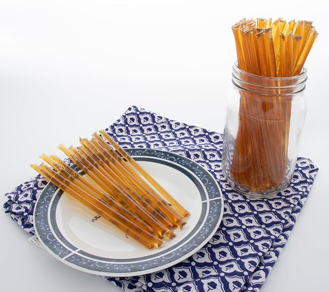 By The Cup 100% Simply Pure Honey Sticks for Tea - 100 Honey Straws