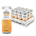 WellWithAll Tropical Mango Energy Drink – Caffeine from Tea – With Vitamin C – Lightly Sparkling Beverage – Fruit &amp Veggie Juice Blend – 12 Oz (Pack of 12)