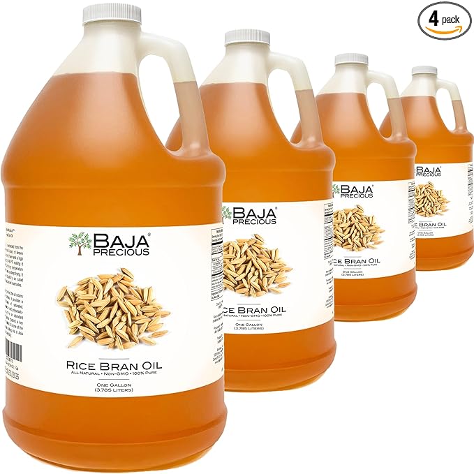 Baja Precious - Rice Bran Oil Case of 4 X 1 Gallon Jugs