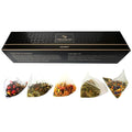 Pure And Easy Tea Ascent Premium Tea Sampler 15-Count Whole-Leaf Variety of Naturally Caffeinated Blends Designed for Focus &amp Clean Energy BPA-Free Pyramid Tea Bags Gift Box (52.5g)