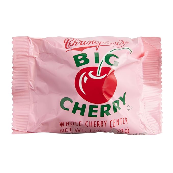 Big Cherry Chocolate Peanut Candy 1.34oz 12 Pack Packaged and Distributed by Casi Home