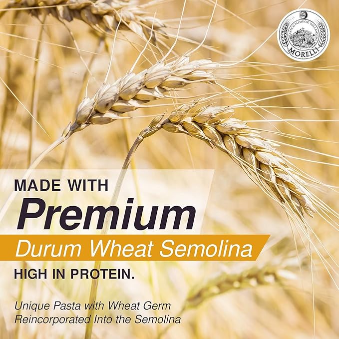 Morelli Pasta Whole Wheat Linguine Pasta - Imported Pasta from Italy - 500g