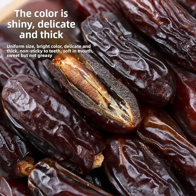 Dried Black Dates 500g - Authentic Arabian Khajoor Ideal for Healthy Snacking Nutrient-Rich Enjoy Every Bite Easily