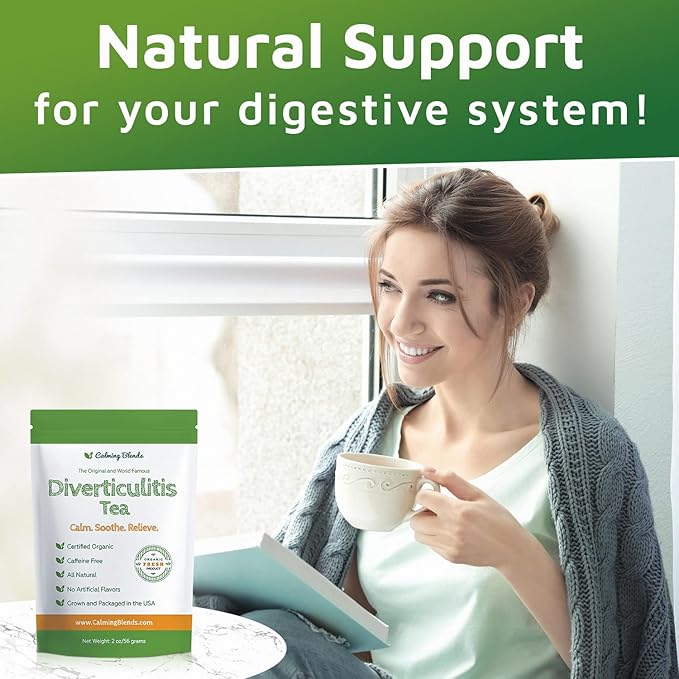 Diverticulitis Tea | All Natural Caffeine Free Digestive Health | 2 Pack