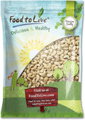 Food to Live - Raw Cashews 10 Pounds Non-GMO Verified Deluxe Whole Nuts Unsalted Unroasted Fancy Snack Size W-320 Kosher Vegan Bulk A good source of Magnesium Phosphorus.