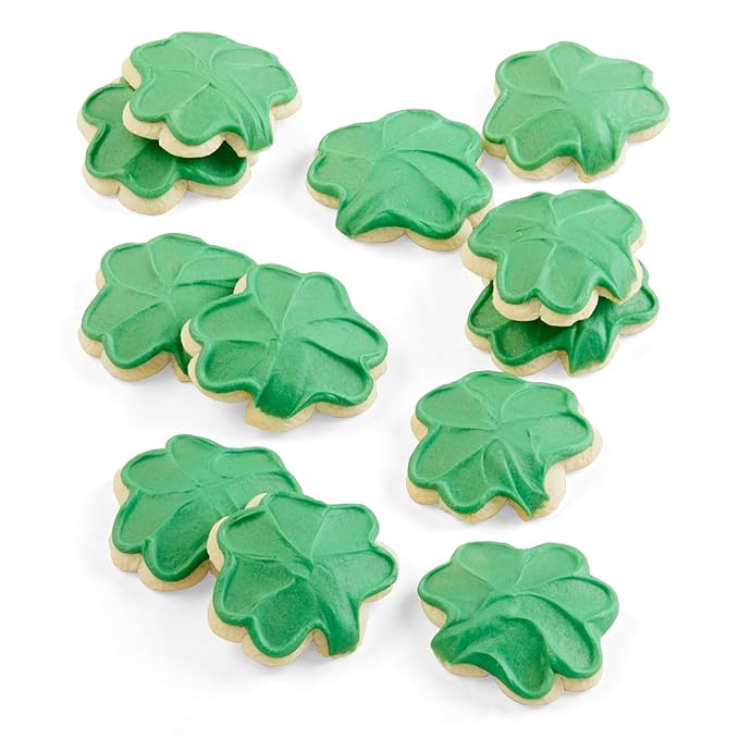 Cheryl's Cookies® Shamrock Cookies with 12 Buttercream-Frosted Sugar Cookies Individually Wrapped St. Patrick's Day Gift for Loved Ones Family Friends Coworkers