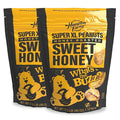 Hampton Farms - Super Extra-Large Sweet Honey Roasted Peanuts – 40 oz Resealable Bag – 2-Pack - Crunchy Glazed Snack for Charcuterie Boards Lunches &amp Sweet-Salty Cravings