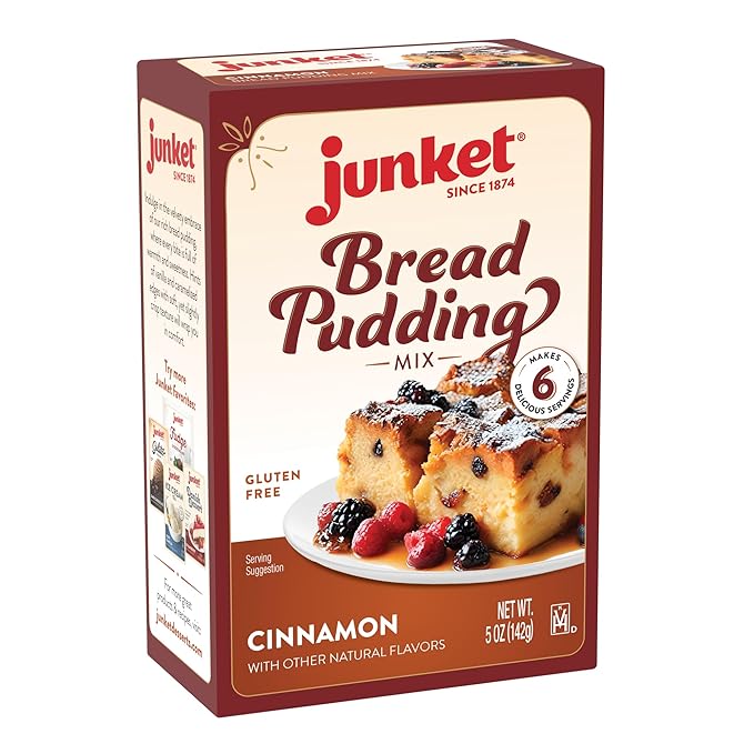 Junket Cinnamon Bread Pudding Mix 5 oz Makes 6 Servings (Pack of 3)