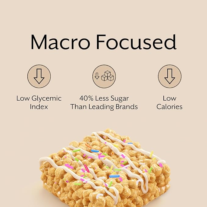 ProMix Nutrition Protein Puff Bars 12-Pack - Madagascar Vanilla - Marshmallow Crispy Treat - Great Tasting &amp Healthy On The Go Snack - High Protein &amp Low Calorie - Non-GMO &amp Free From Glu