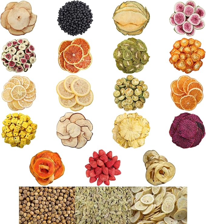 500g Lemon - Sugar Free Dried Fruit Slices Organic Fruit Pieces for Drinks Cocktails Baking Candle/Soap Making