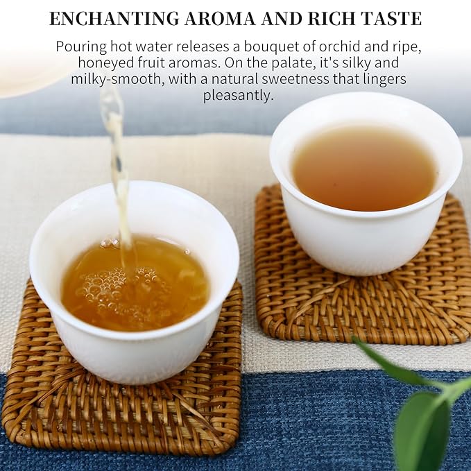 CHADUO Golden Monkey Tea Loose Leaf Jin Jun Mei Black Tea Loose Leaf Authentic Wuyi Mountain Jinjunmei Black Tea Rich Floral Aroma And Honeyed Fruity Aroma 150g/5.29oz Grade AAA 金骏眉 红茶 中国茶