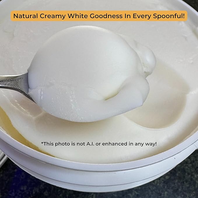 100% Pure Beef Tallow for Cooking &amp Deep Frying - 7lb Bulk Size - Food Grade Non-GMO | Nose to Tail | Made in USA | Gluten-Free | Great For Roasting Baking Cast Iron Seasoning Candles &amp So