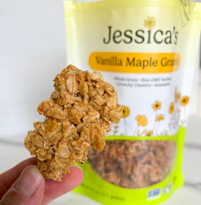 Jessica’s Vanilla Maple Granola - Handmade Non-GMO Gluten-Free Whole Grain 11oz (3 Pack)