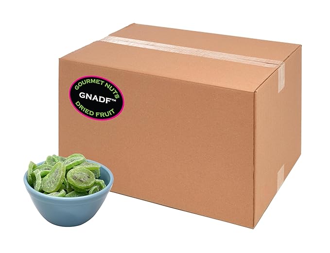 GNADF | Dried Sweetened Kiwi Slices | Available in 5 10 25 Lb. Sizes | Gourmet Nuts And Dried Fruit | (10 lbs)