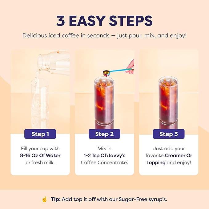 Coffee Concentrate - Cold Brew Coffee Perfect for Hot or Iced Instant Coffees Hot Drinks Cold Brew Concentrate 35 Servings - Caramel