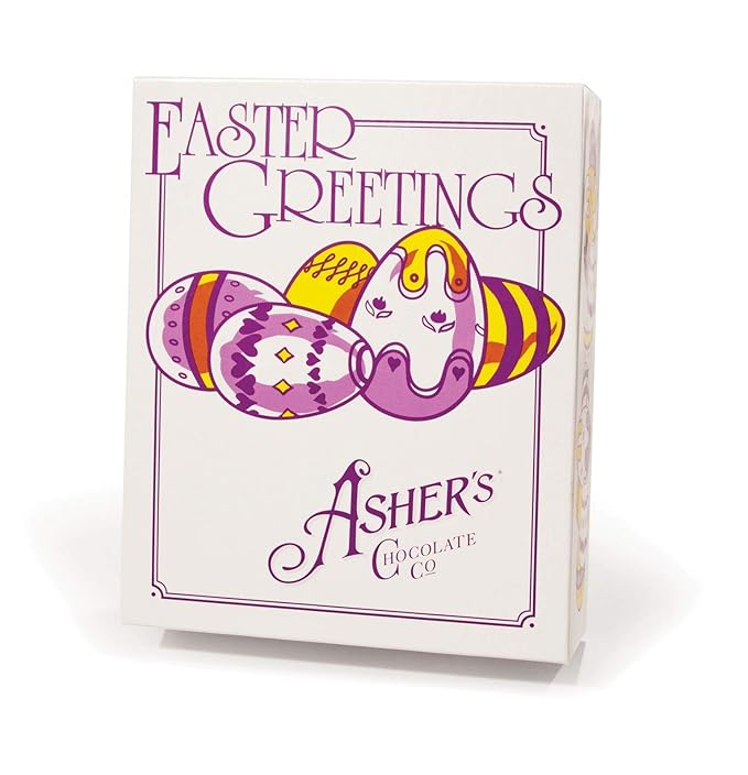 Asher's Chocolates Chocolate Coated Eggs Spring Collection of Easter Eggs Small Batches of Kosher Chocolate Family Owned Since 1892 24 Chocolate Eggs (Milk Chocolate Peanut Butter)