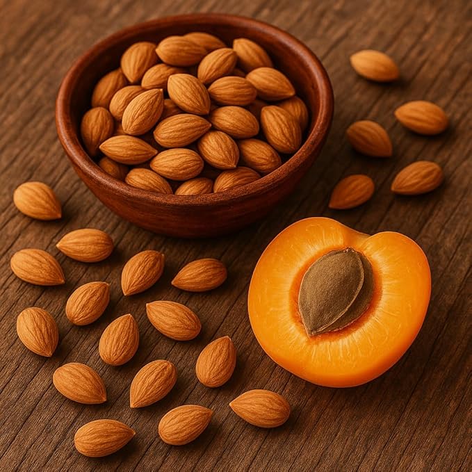 Anna and Sarah Organic BITTER Apricot Kernels 32 oz Whole Raw Apricot Seeds Sun Dried Kosher Vegan Gluten Free Spices and Seasonings for Cooking Large Size Bulk in Resealable Bag 2 Lbs