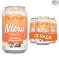 Humm Nitro Kombucha Orange Dream Pop Creamy Smooth Probiotic Drink with L-Theanine Non-GMO Vegan Gluten Free 12 fl oz (Pack of 12)
