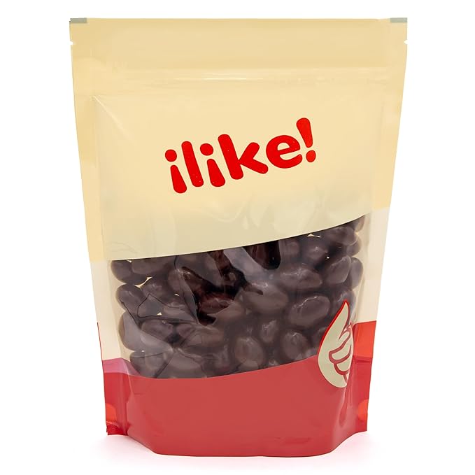 Dark Chocolate Covered Almonds 2-Pound Bag | Bulk Chocolate Covered Nuts | Coated Roasted Almonds for Gifting Party Favors Office Candy Jars &amp Dessert Boards