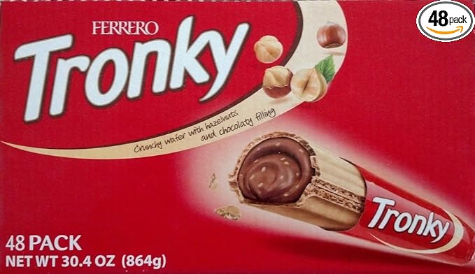 Ferrero Tronky Hazelnuts Chocolate Filling 48 Count
