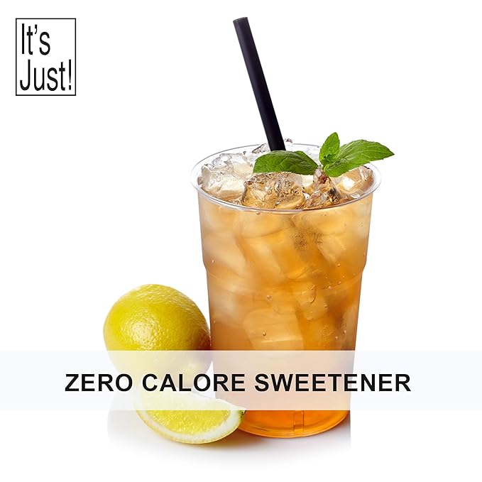 It's Just! - 100% Monkfruit Extract Powder Keto Friendly Sweetener Monk Fruit Sugar-Free Non-GMO Non-Glycemic (25% Mogroside V 1.5oz / 42g)
