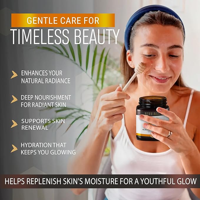 Berringa Manuka Honey Organic MGO 220+ Medium Strength Supports General Wellbeing &amp Digestive Balance - 100% Raw Pure &amp Unfiltered Sustainably Sourced from Australia - (8.82 oz)