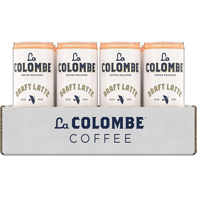 La Colombe Coffee Caramel Draft Latte 11 fl oz Cans (Pack of 12) Coffeehouse Quality Cold Brew Specialty Grade Coffee Beans Ready-to-Drink On-the-Go