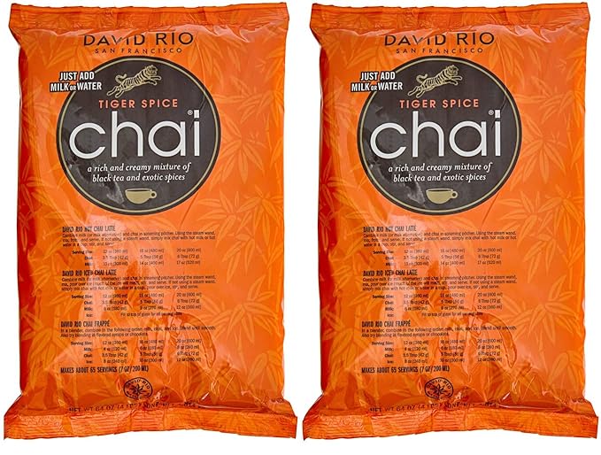 David Rio Tiger Spice Chai Two 4 Lb. Bags