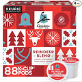 Caribou Coffee Reindeer Blend Single-Serve Keurig K-Cup Pods Dark Roast Coffee Pods 88 Count