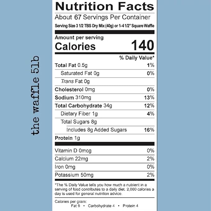 Josies Best Gluten Free Mixes Waffle Mix - 5lb Bulk Bag for GF Waffles &amp Belgian Waffles - Certified Gluten Free - Dairy Free Made in Dedicated Facilities - American Family Owned and Made.