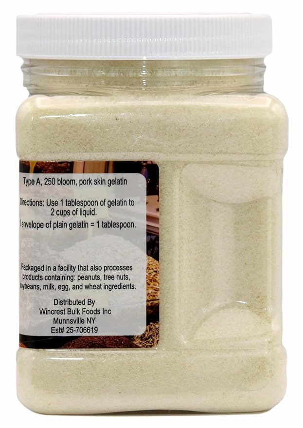 Unflavored Gelatin - 1.25 Lb (20 Oz) Tub