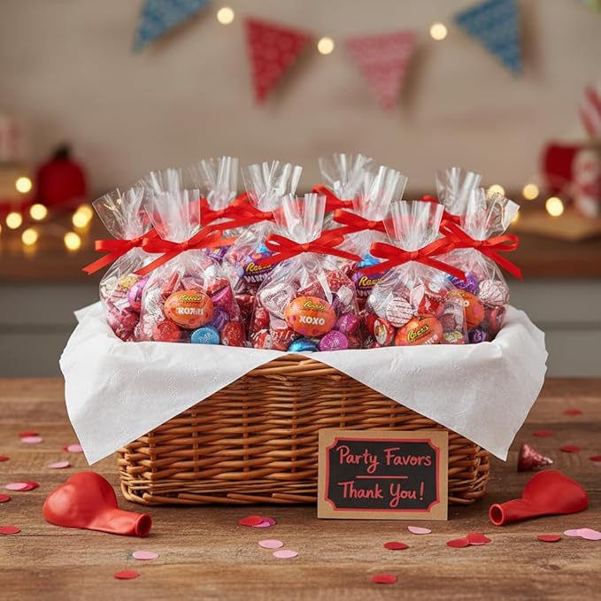Valentines Day Candy Variety Pack Bulk 2lb - Individually Wrapped Chocolate Candy Mix for Valentines Gifts Gift Bags Party Favors Classroom Exchange - Assorted Valentines Chocolate Candy Bulk Varie