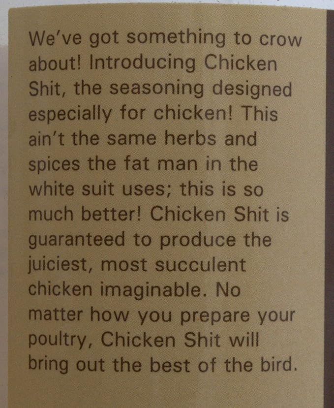 Shit Load Chicken Shit Poultry Seasoning from Big Cock Ranch 12 Ounce (Pack of 3)