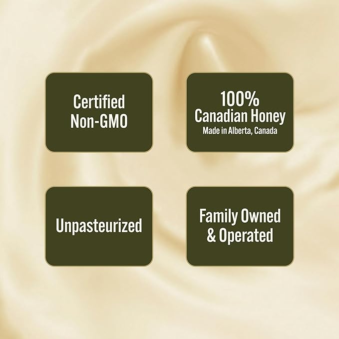 Peace River Unpasteurized Pure White Honey 500g/17.6 oz. Jar