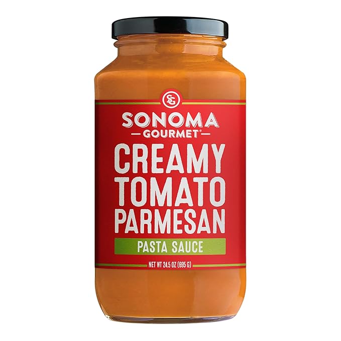 Sonoma Gourmet Pasta Sauce Variety Pack – Non-GMO No Sugar Added – 6 Chef-Crafted Flavors – 25oz Jars