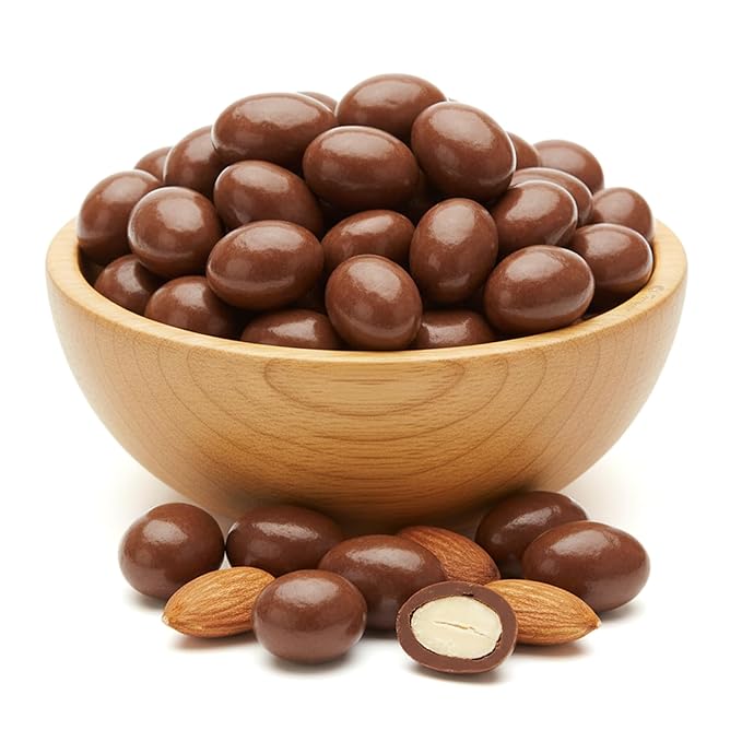 NY Spice Shop Milk Chocolate Covered Almonds - 3 Pound Chocolate Coated Almonds - Holiday Sweet Nut Snacks Festive Gourmet Treat Party Favors Candy Buffet Gift Seasonal Snacks