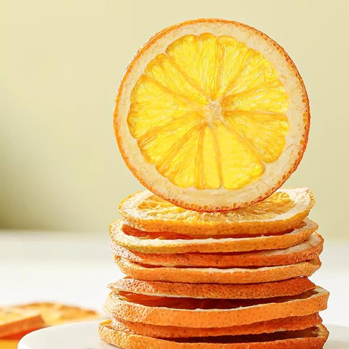 TXDYNLLK Dried Orange Slices 17.6oz(500g) Dehydrated Oranges for Vibrant Cocktails Festive Christmas Decor Aromatic Candles Creative Crafts-Citrus Wheels Perfect for Flavorful Fruit Tea