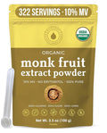 Organic Monk Fruit Extract Powder 3.5 oz Pure USDA Organic Monk Fruit Extract Sweetener with No Fillers Zero Calories Zero Carbs Keto &amp Paleo Friendly Sugar Substitute 322 Servings by Natri