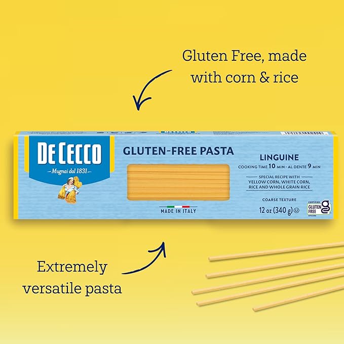 De Cecco Linguine Gluten Free 12 Ounces (Pack of 12)