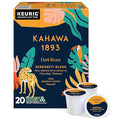 Kahawa 1893 Dark Roast Coffee K-Cup Pods Serengeti Blend (20 Count) - As Seen on Shark Tank Low Acid High Antioxidants Naturally Sweet Organically Grown Ethically &amp Sustainably Sourced