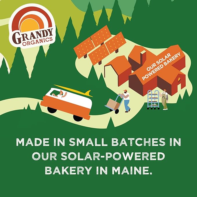 Grandy Organics Honey Nut Granola 10 Pound Bulk Bag Certified Organic Gluten Free Non-GMO Kosher Plant Based Protein Granola