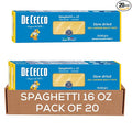 De Cecco Spaghetti No. 12 Pasta 16 Oz (Pack of 20) Authentic Slow Dried Made with Durum Wheat Versatile Pasta for Sauces &amp Recipes Made in Italy
