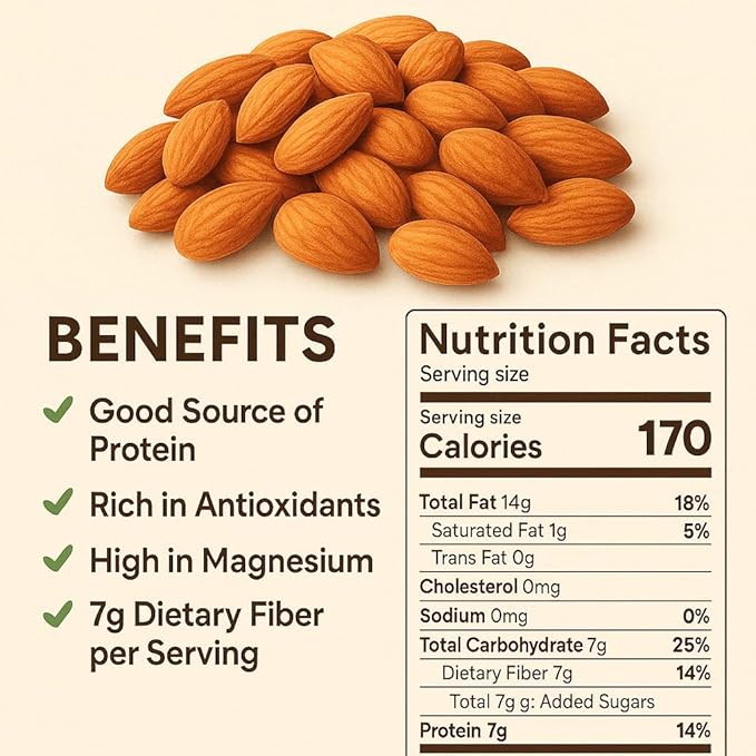 Anna and Sarah Organic BITTER Apricot Kernels 32 oz Whole Raw Apricot Seeds Sun Dried Kosher Vegan Gluten Free Spices and Seasonings for Cooking Large Size Bulk in Resealable Bag 2 Lbs