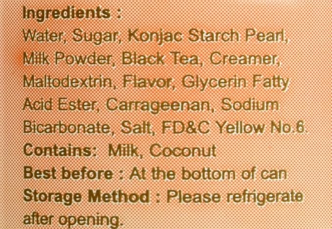 O's Bubble Gummy Boba Latte Canned Bubble Tea Drink With Chewy Boba Pearls (Konjac) 22% whole milk blend 470ml(15.9 fl oz/can) THAI TEA (Pack of 12)