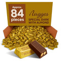 Bulk Dark Chocolate Nuggets with Almonds – Approx. 84 Pieces – 2 lb | Individually Wrapped Gourmet Candy for Snacking Gifting Parties &amp Office Treats