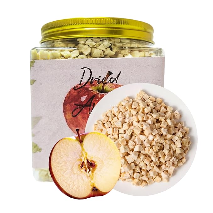Premium Dried Diced Apples5.29oz/150g Ingredient Made with Pure Natural Apple No Sugar Added Dehydrated Apple No Additives &amp No Flavoring